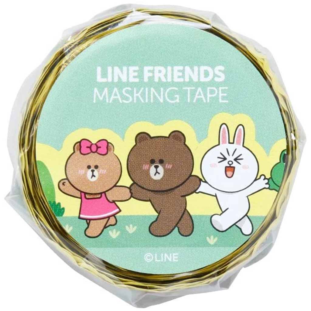 LINE FRIENDS Die-cut Masking Tape Picnic