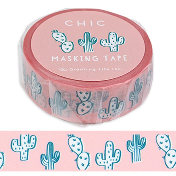 Greeting Life Masking Tape - Cactus