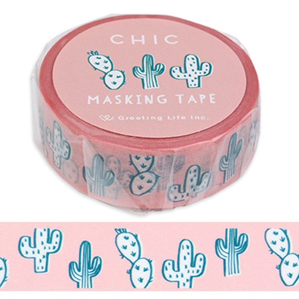Greeting Life Masking Tape - Cactus