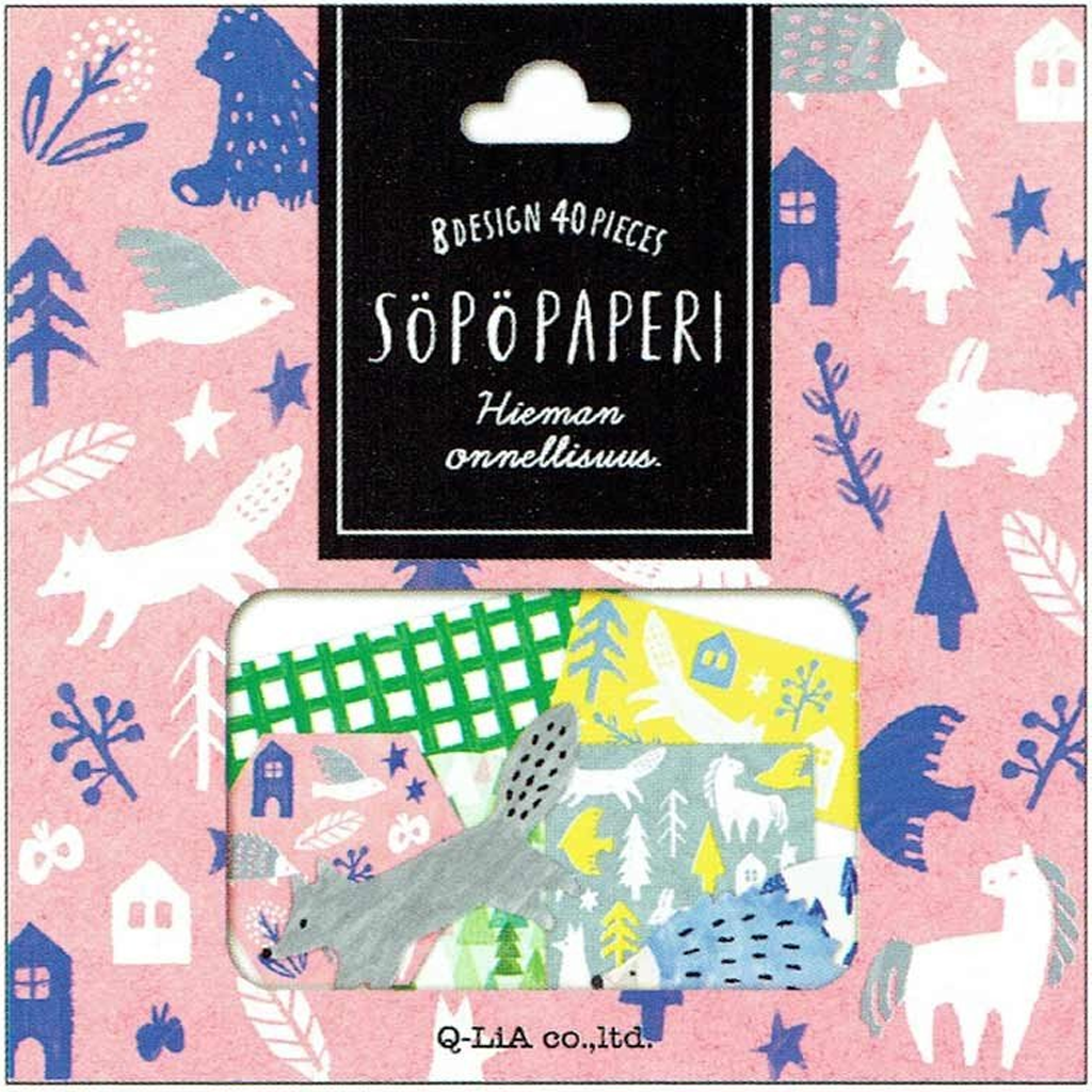 Q-Lia Sopopaperi Pink Flake Sticker