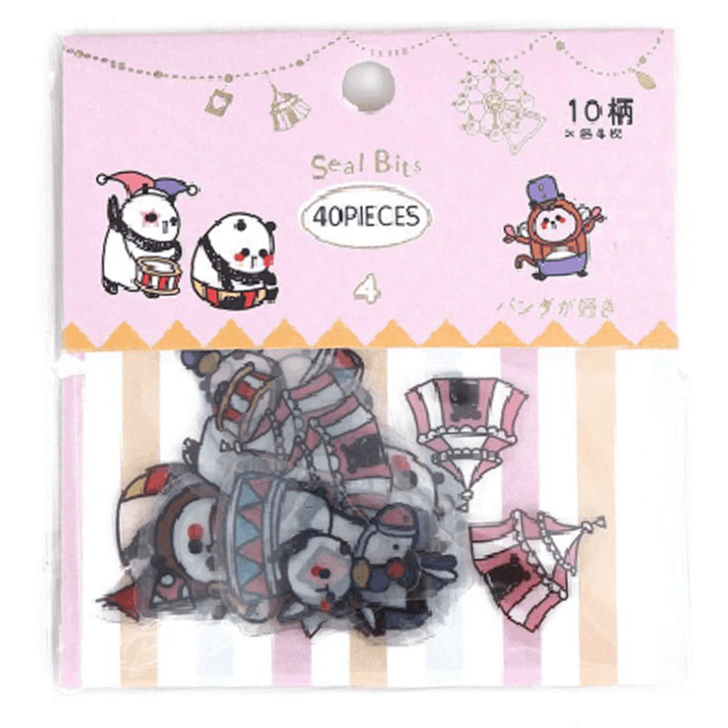 Pink Panda Seal Bits Flake Sticker