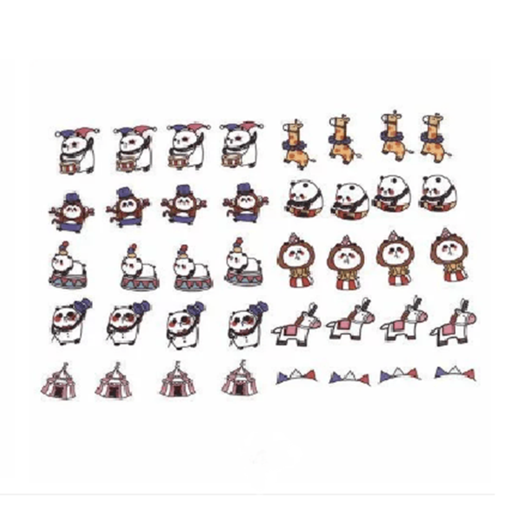 Pink Panda Seal Bits Flake Sticker