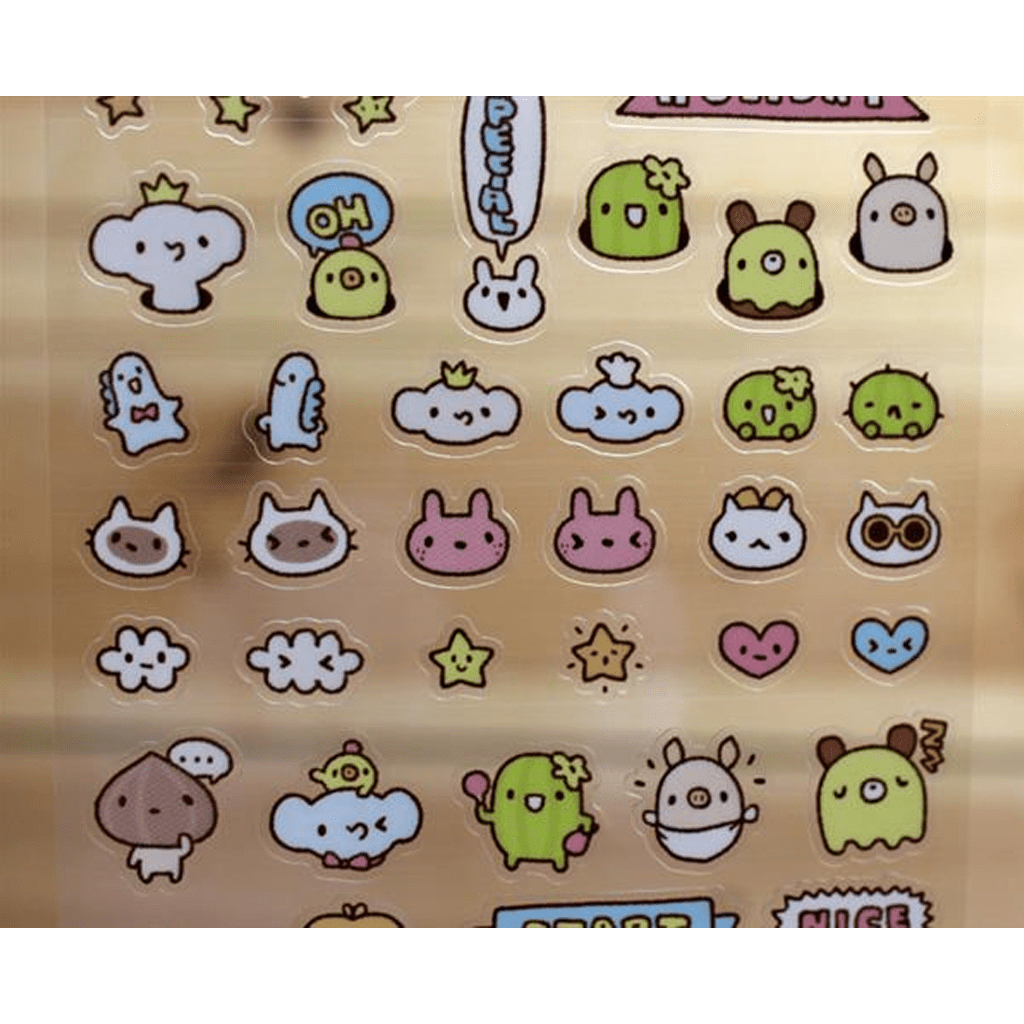 Ethos Bread Tree Handbook Transparent Sticker Pink