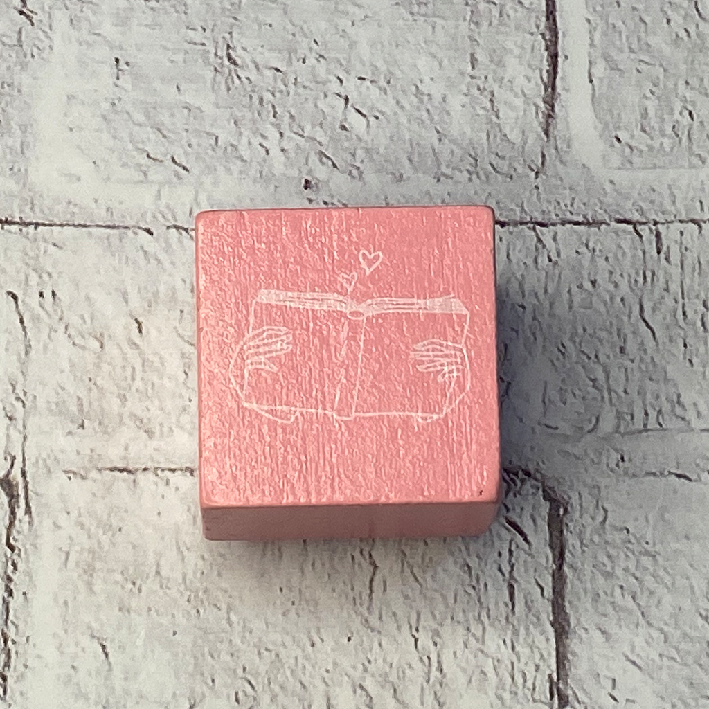 Pink Girly Rubber Stamp