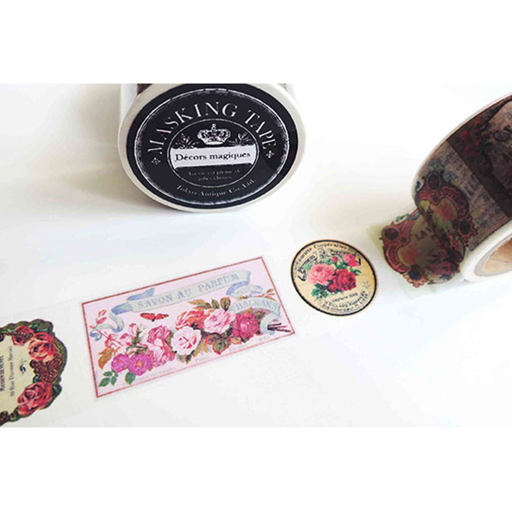 Tokyo Antique Masking Tape - Pink Perfume Bottle