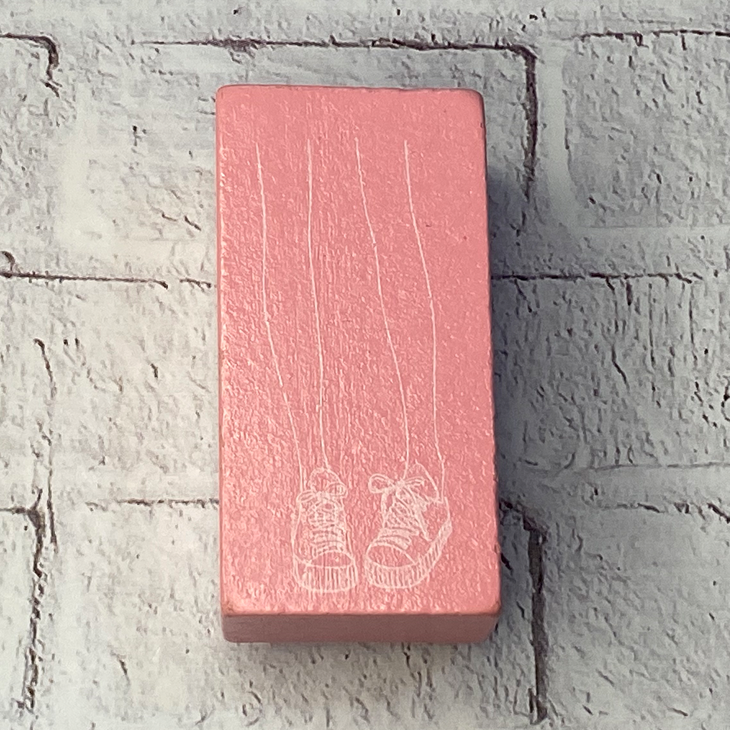 Pink Girly Rubber Stamp