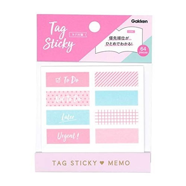 Tag Sticky Note Memo Pink