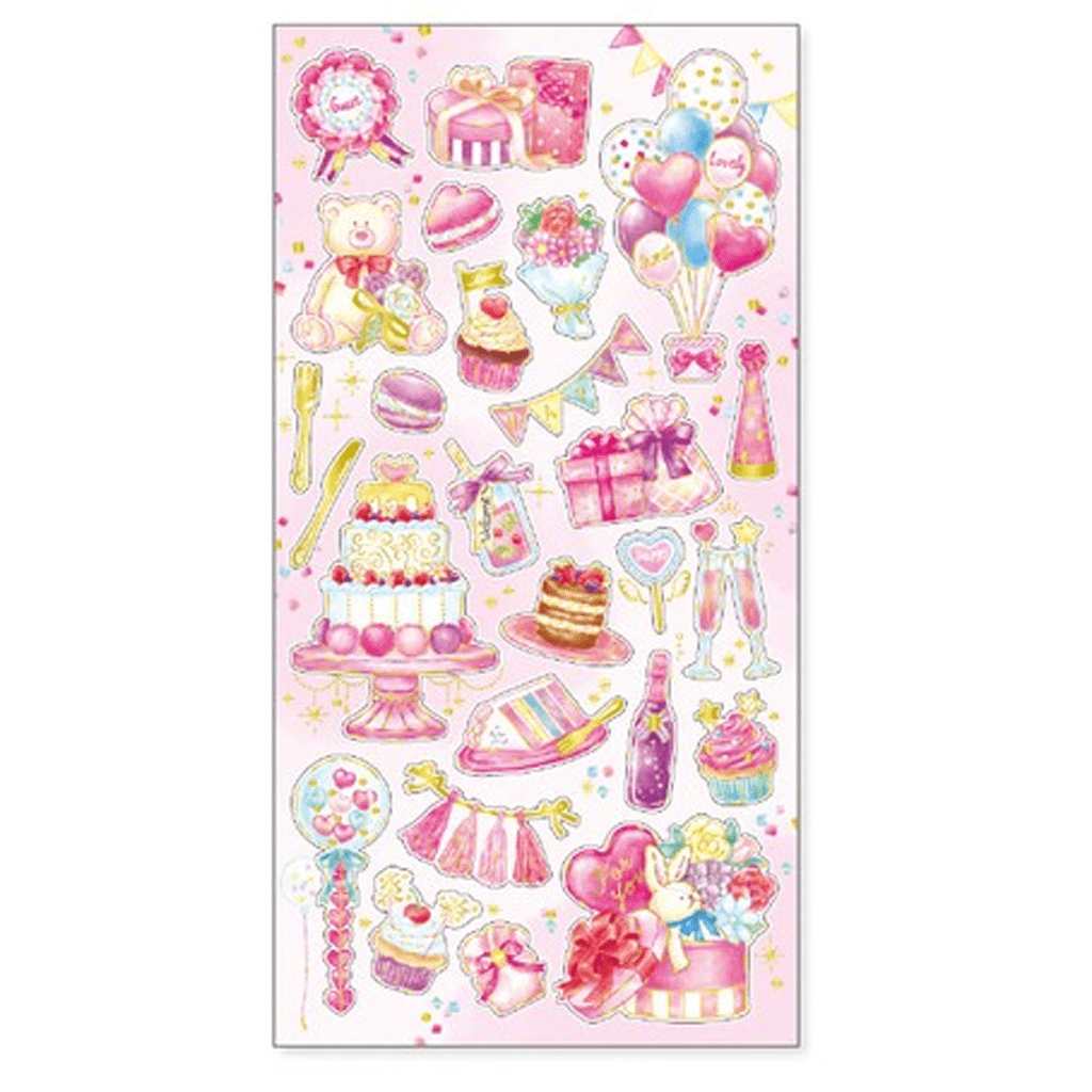 Mind Wave Pluie Douce Sticker - Pink Party