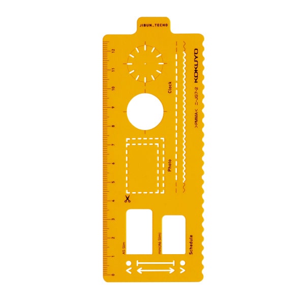 Jibun Techo Goods Ruler And Shapes