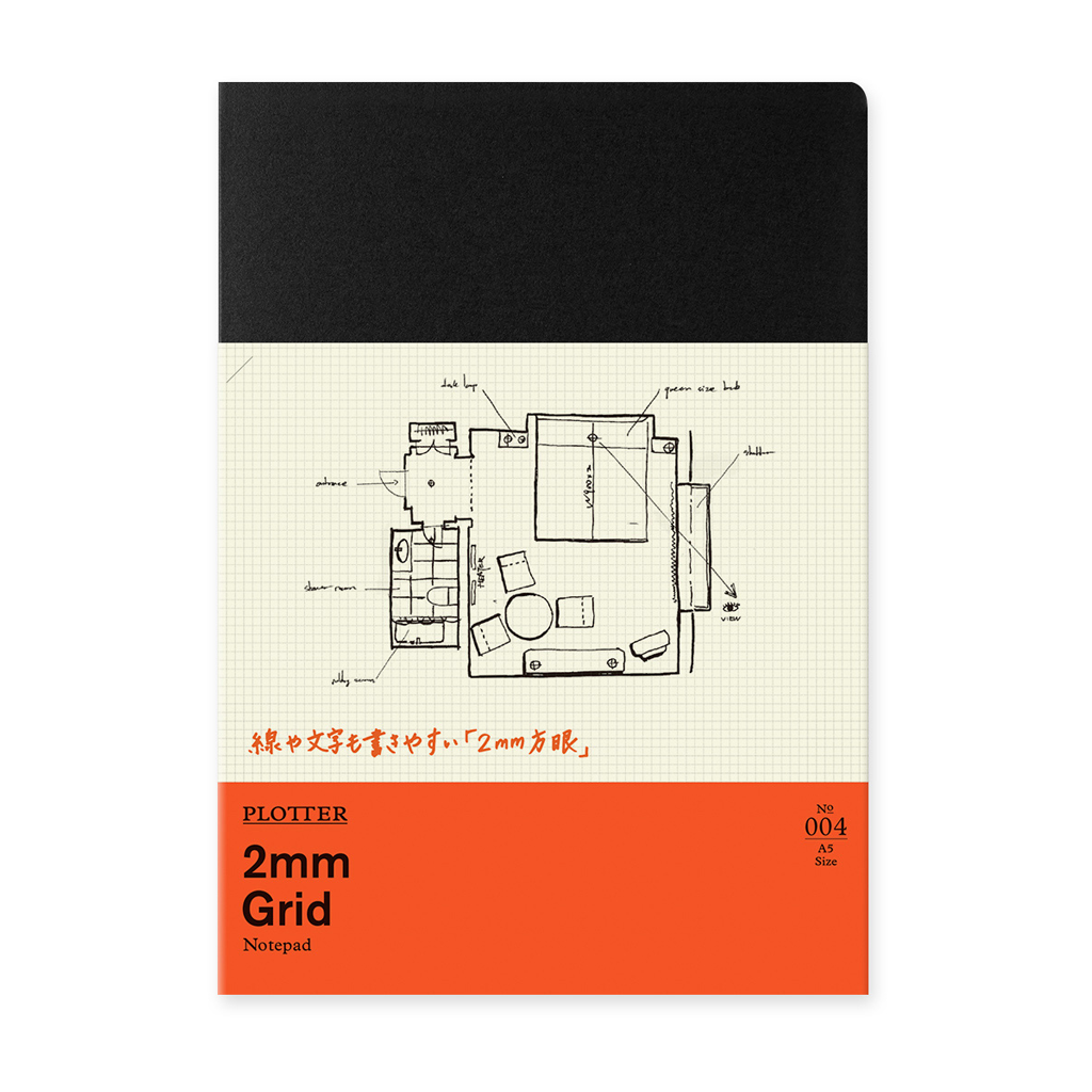 Plotter 004 Notepad 2mm 80 Grids A5 Size