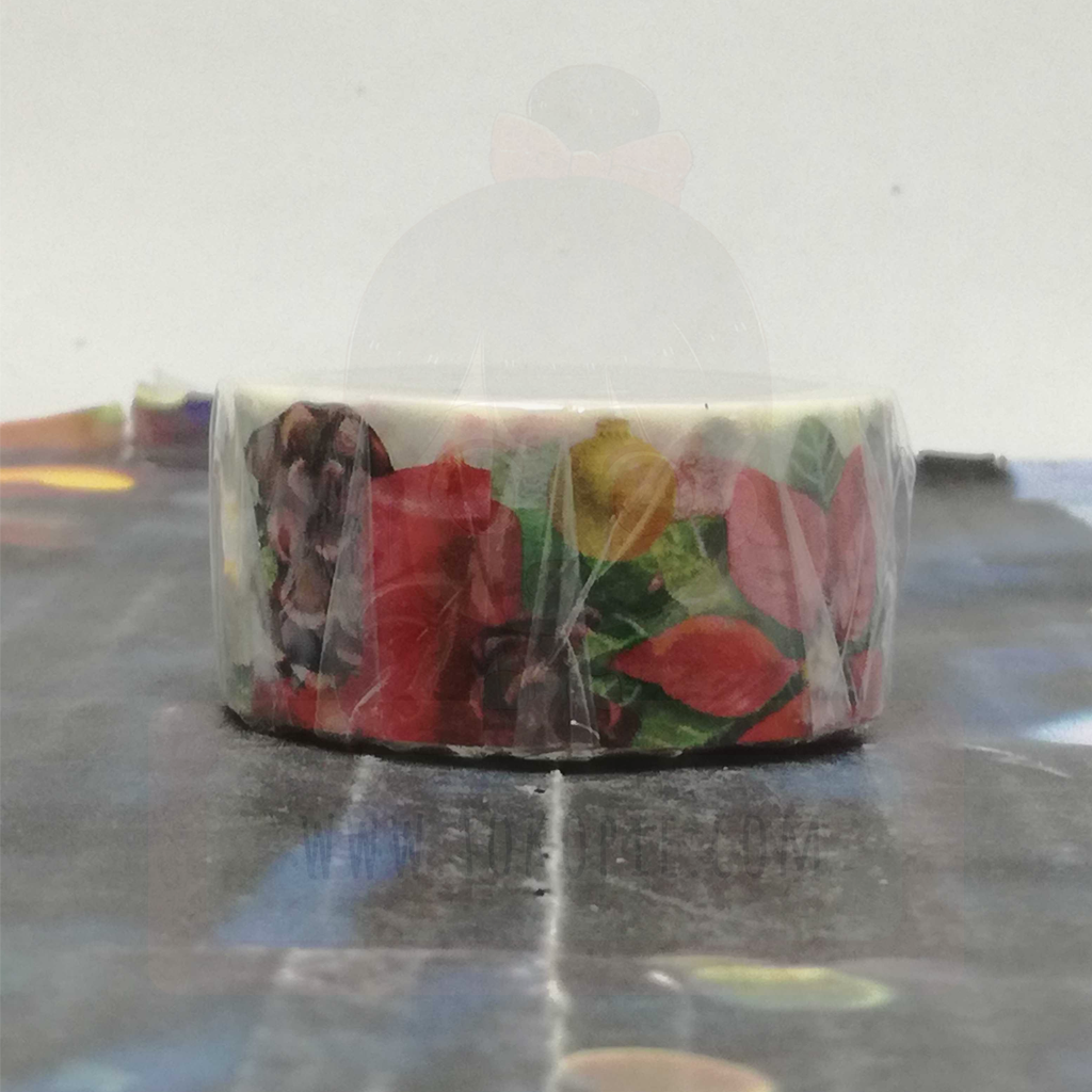 Bande March&#39;e Masking Tape - Poinsettia Flower