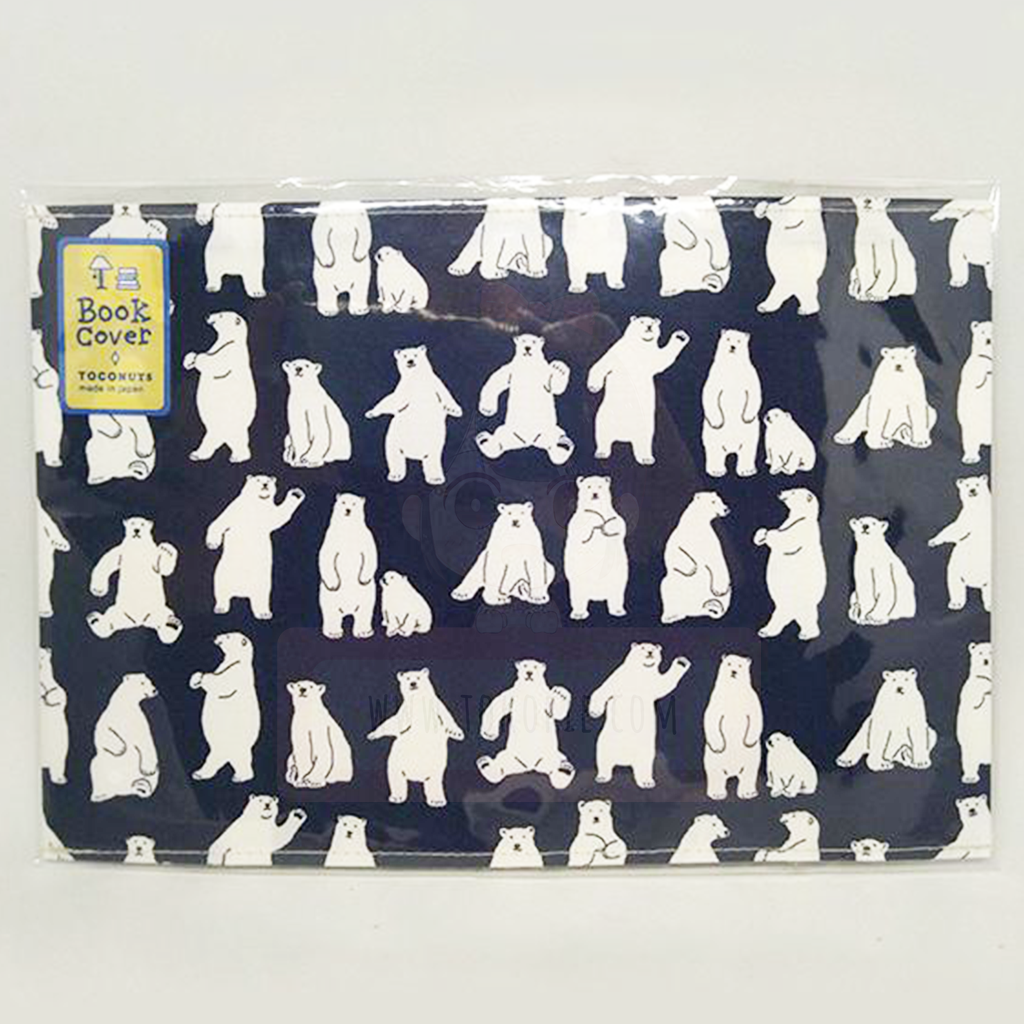 Toconuts Printed Fabric Book Cover Paperback Size Polar Bear