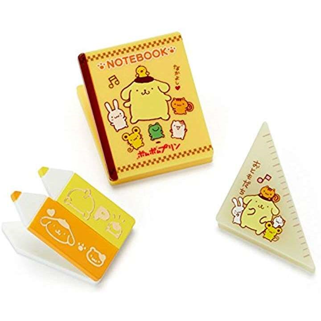 Sanrio Pompompurin Paper Clip Set Characters