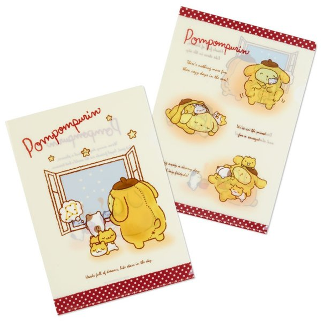 pompomprinページ Sanrio Pompompurin A4 Folder Set - tokopie