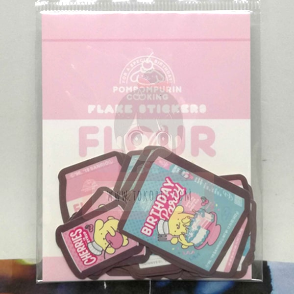Pompompurin Cooking Flake Stickers