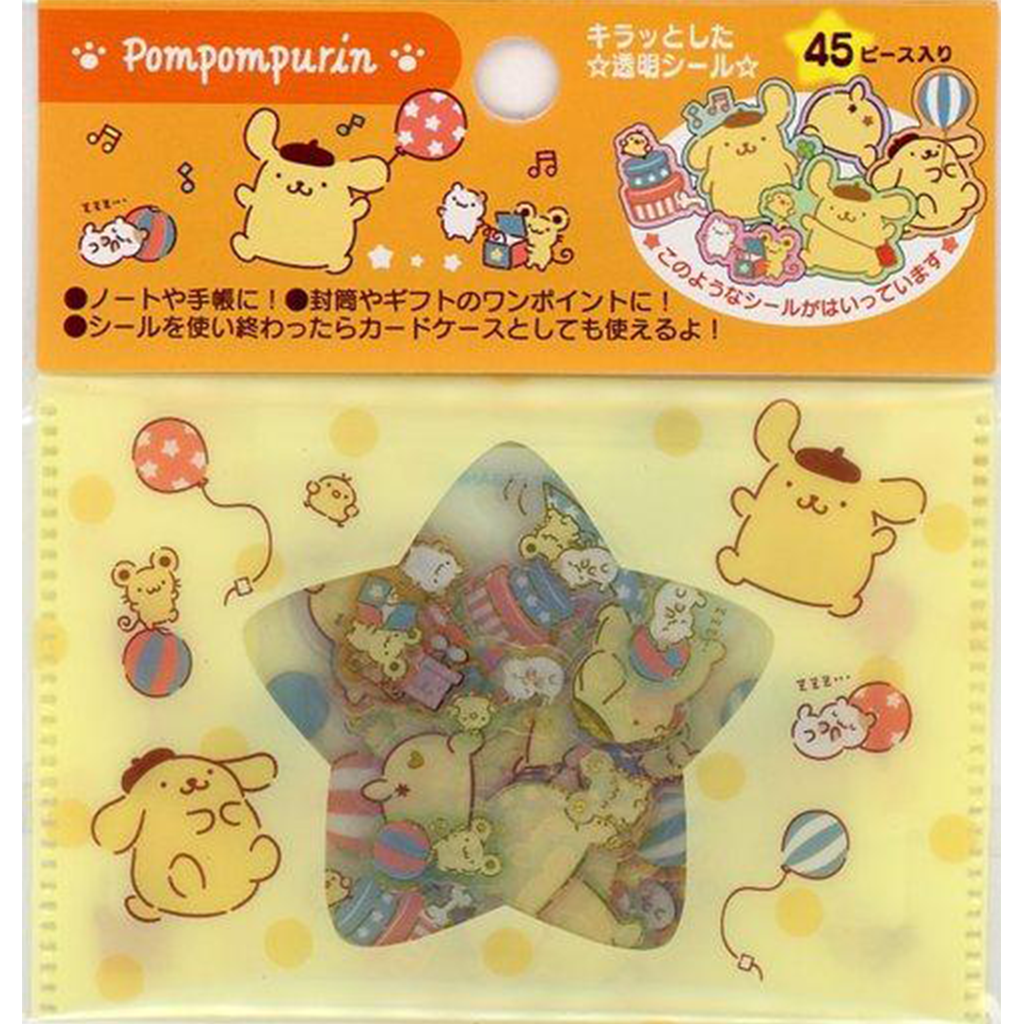 Flake Sticker Pompompurin Seal With Pudding Case
