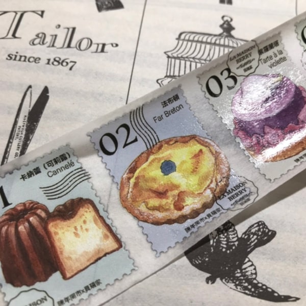 La Maison Berry Masking Tape - Postage Stamps