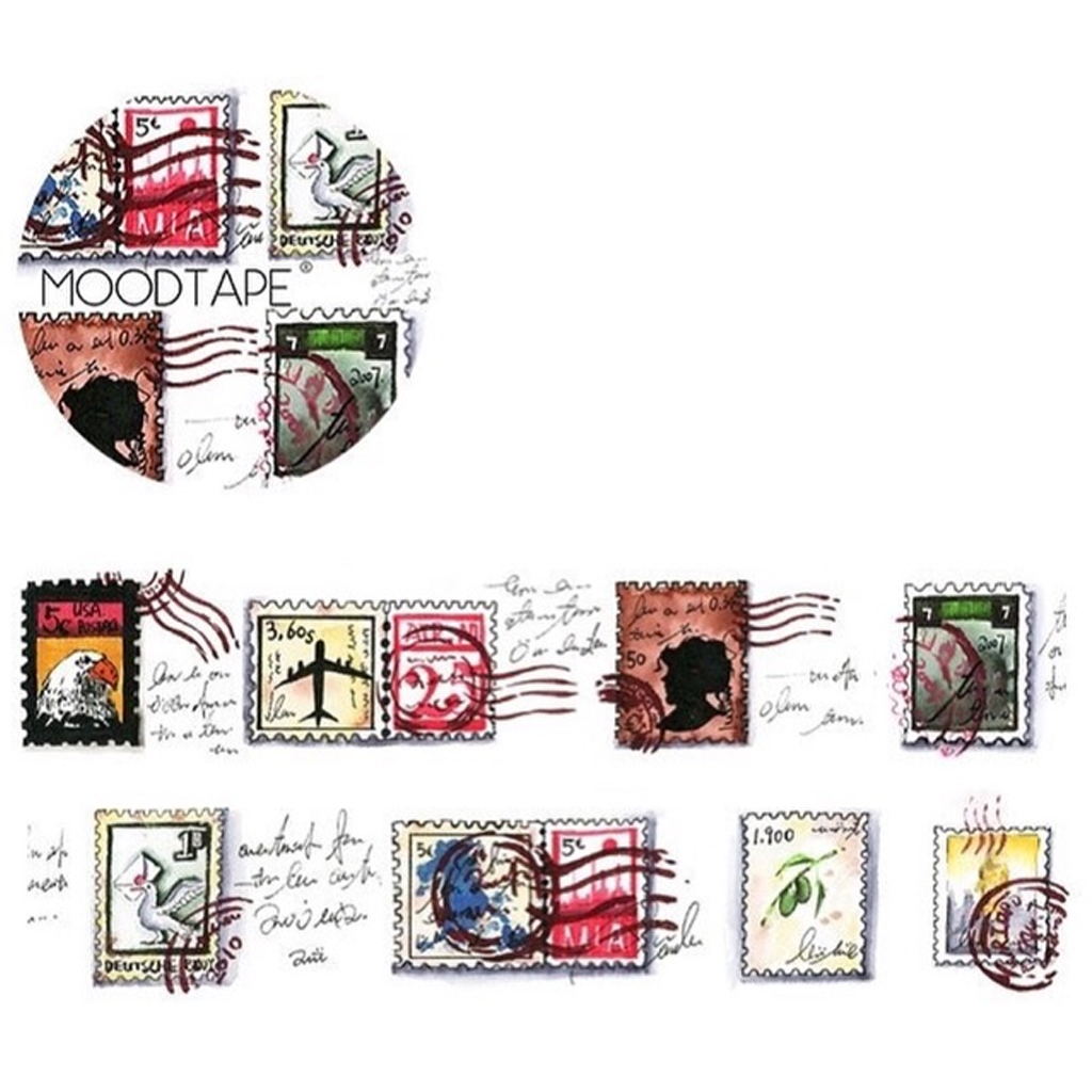 Moodtape Masking Tape - Vintage Postage Stamp