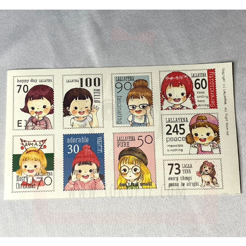 Lallayena Decoration Sticker - Postage Stamp