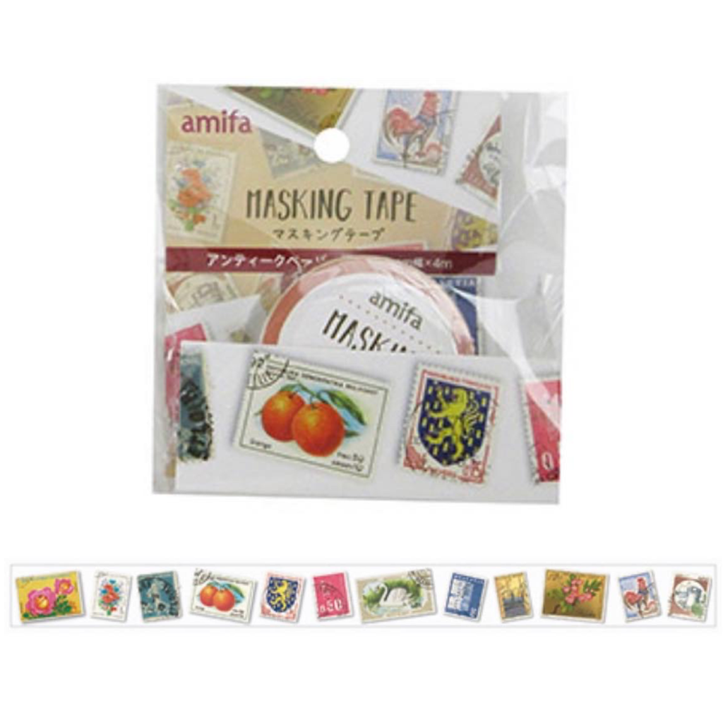 Amifa Postage Stamps Masking Tape