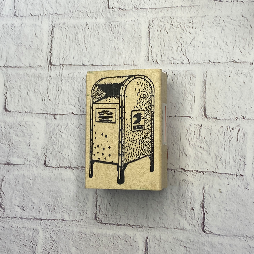100 Proof Press Rubber Stamp - Post Box