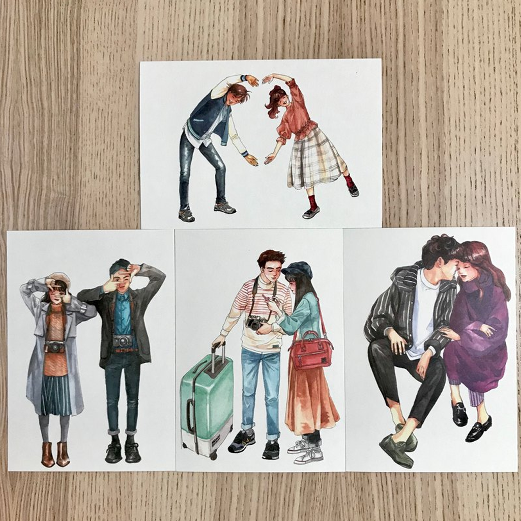 Monchiichen The Traveler Postcard