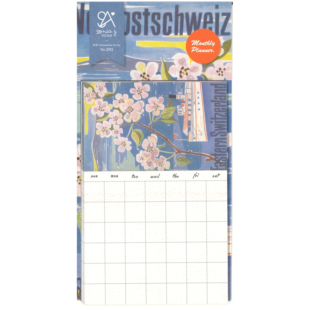 Sonia's Design Calendar Sticker Postcard Moon Pattern
