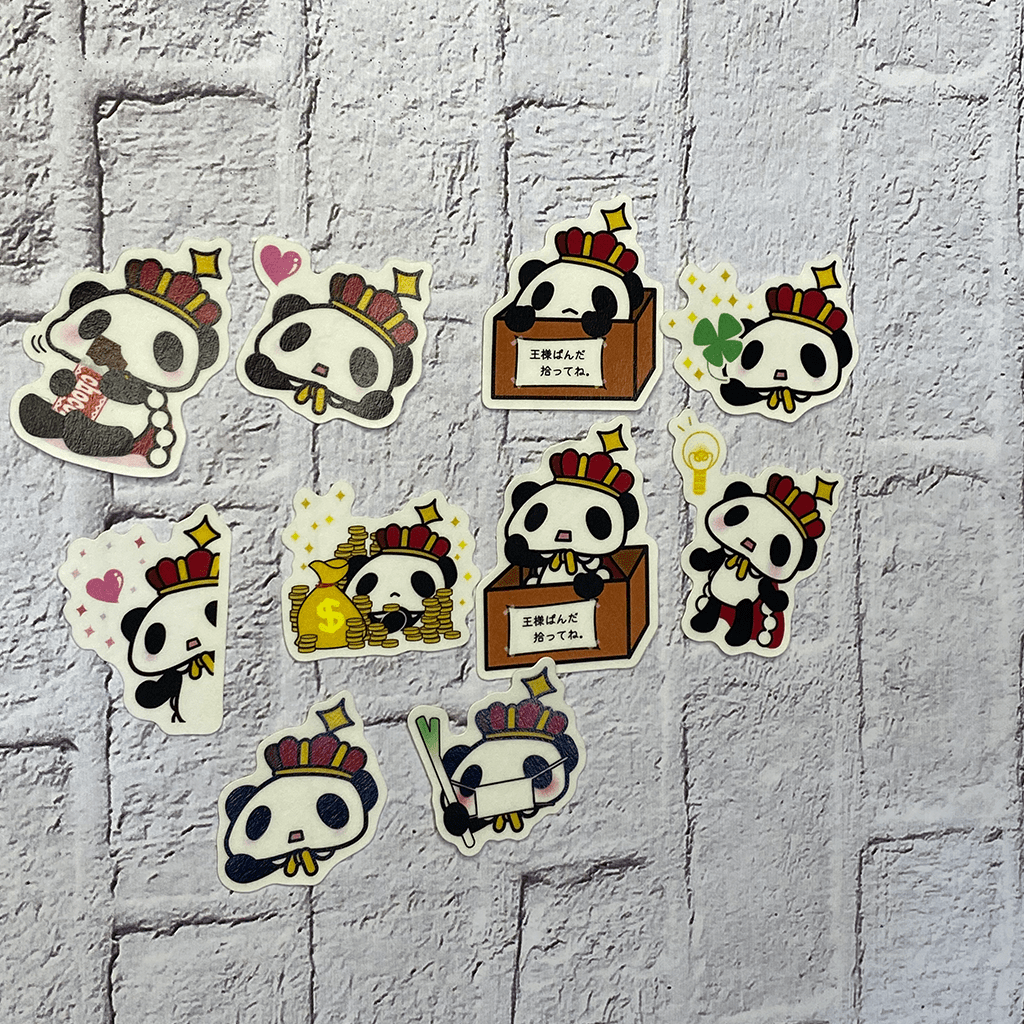 Prince Panda Flake Sticker