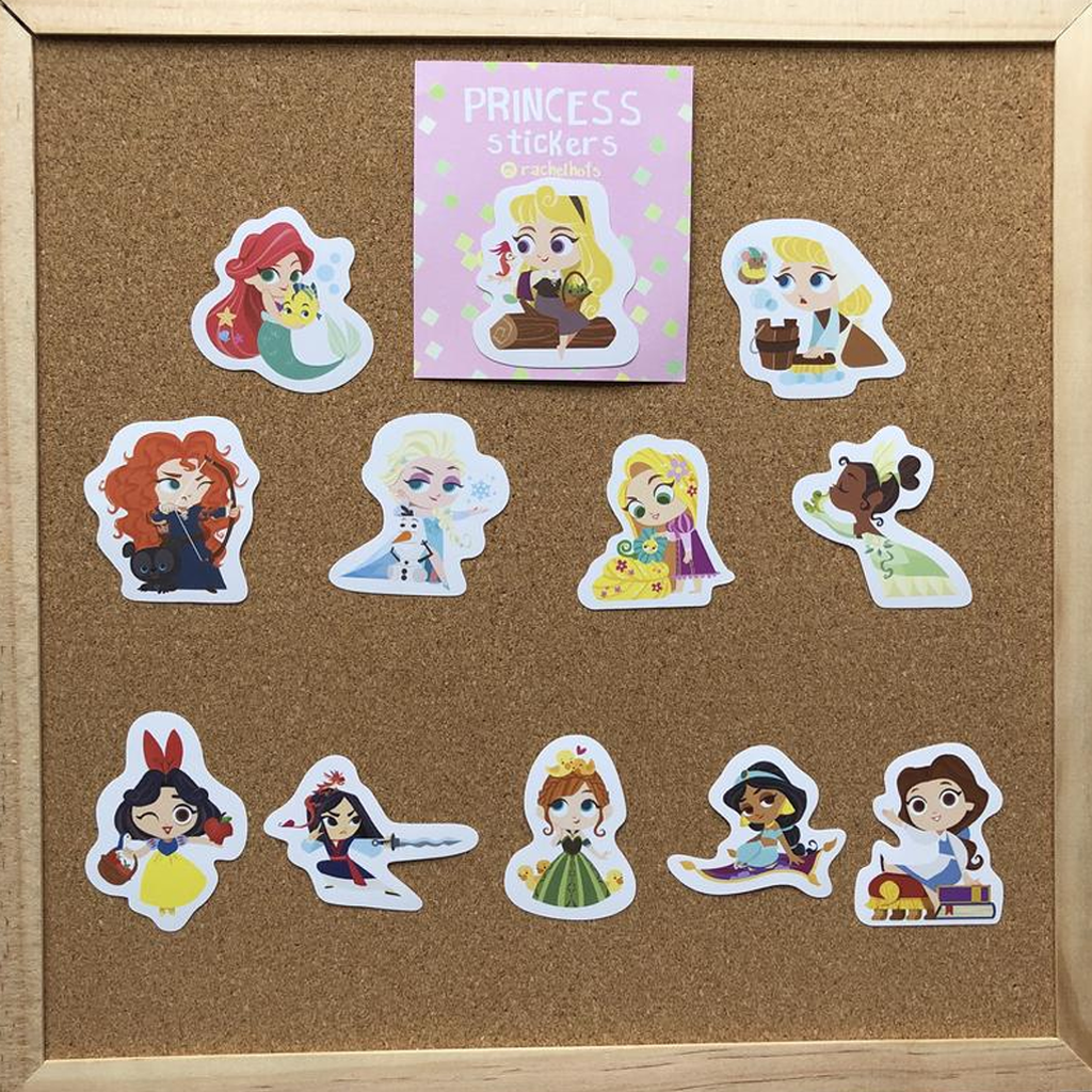 Rachelhofs Princess Flake Sticker Pack