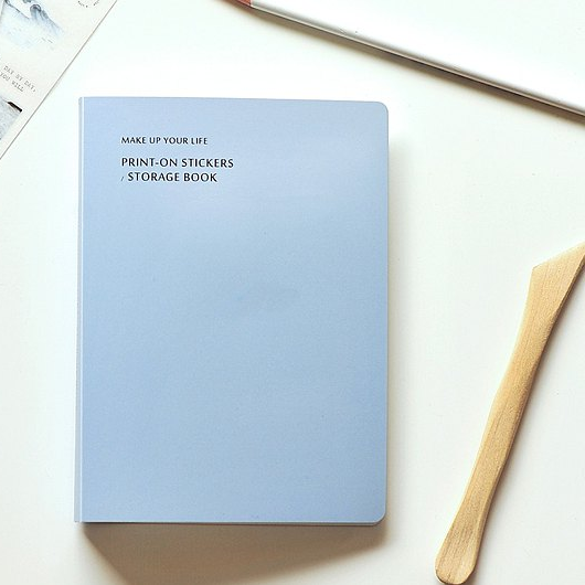 MU Print On Sticker Storage Book