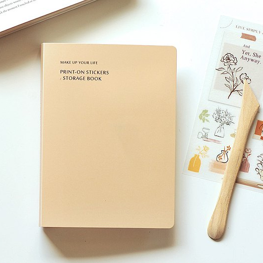 MU Print On Sticker Storage Book