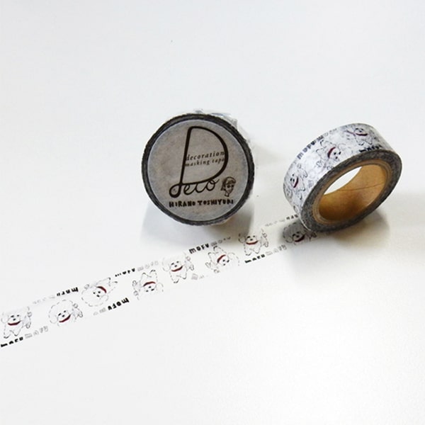 Round Top Masking Tape - Hirano Toshiyuki Puppy