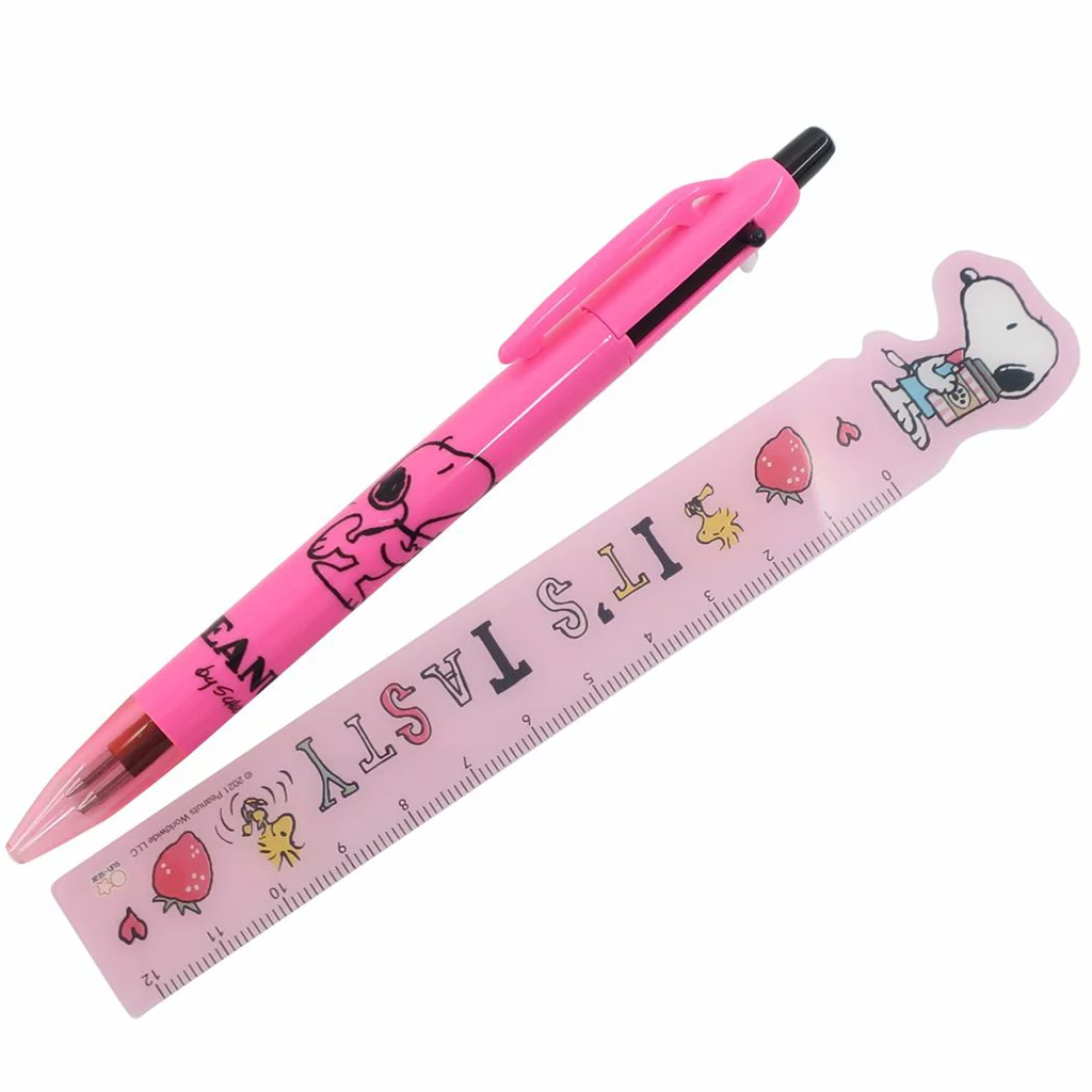 Peanuts Snoopy Pen Ruler Set Violet