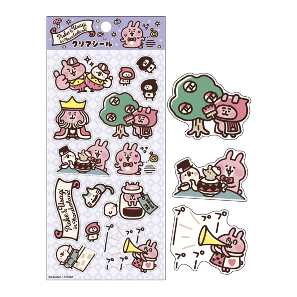 Piske &amp; Usagi In Wonderland Sticker Purple