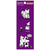 Moomin Valley Schedule Clear Sticker - Purple Comic