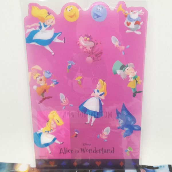Alice In Wonderland Purple Plastic Sheet / Pad