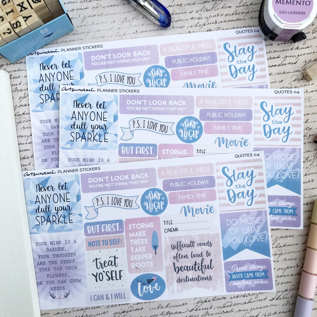 Artsunami Planner Sticker Quotes 04