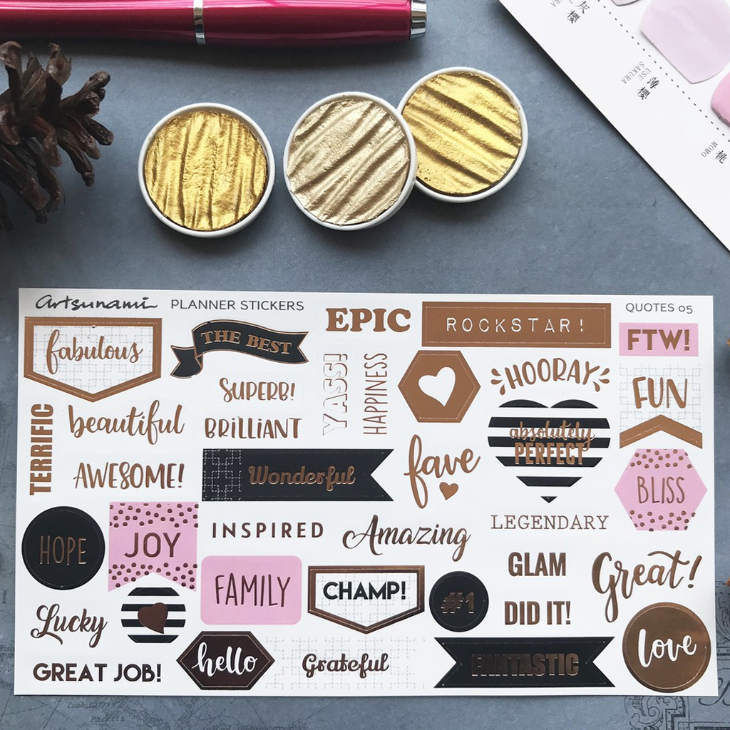 Artsunami Planner Sticker Quotes 05