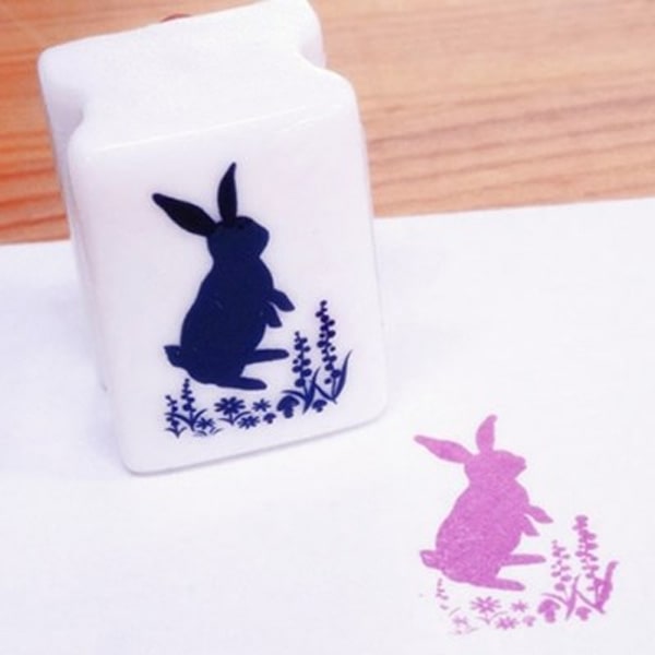 Kodomo No Kao Stamp - Rabbit In The Forest