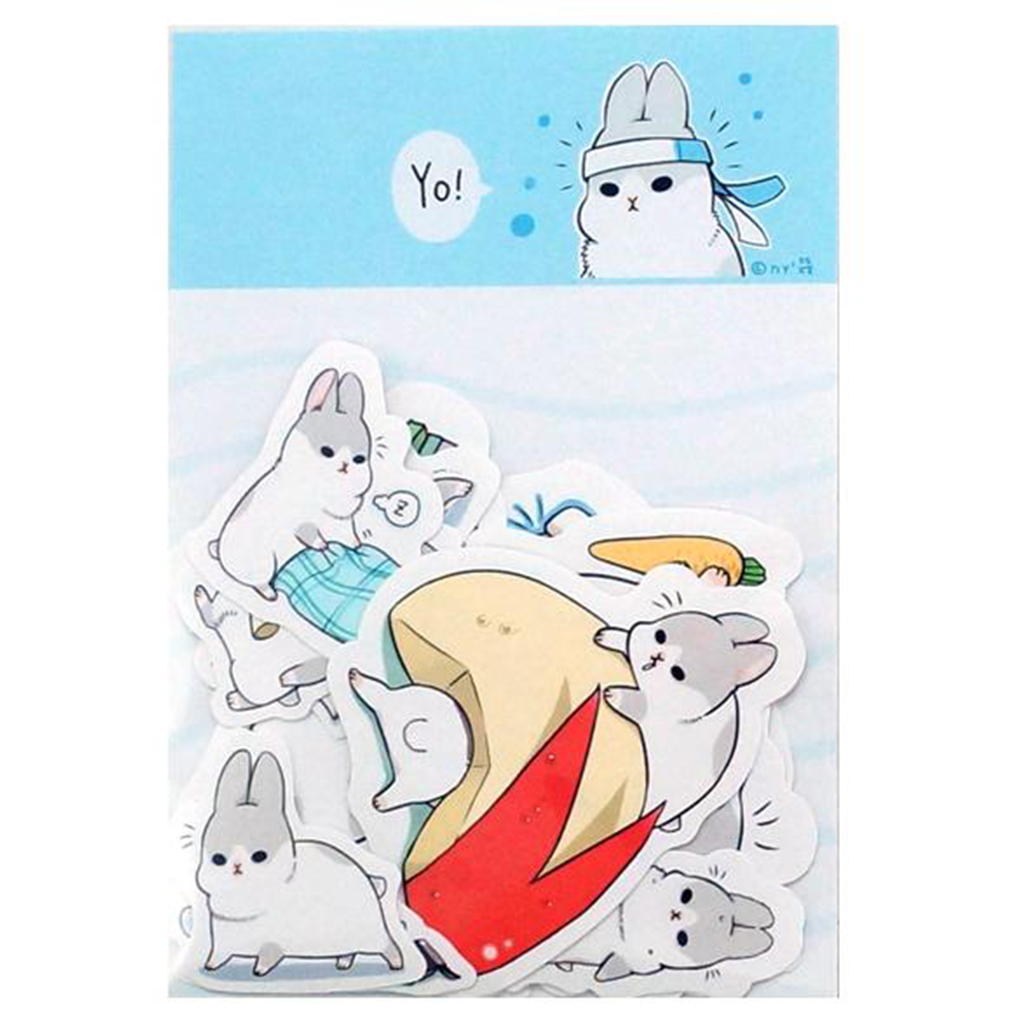 Ethos Flake Sticker Yo Rabbit Blue