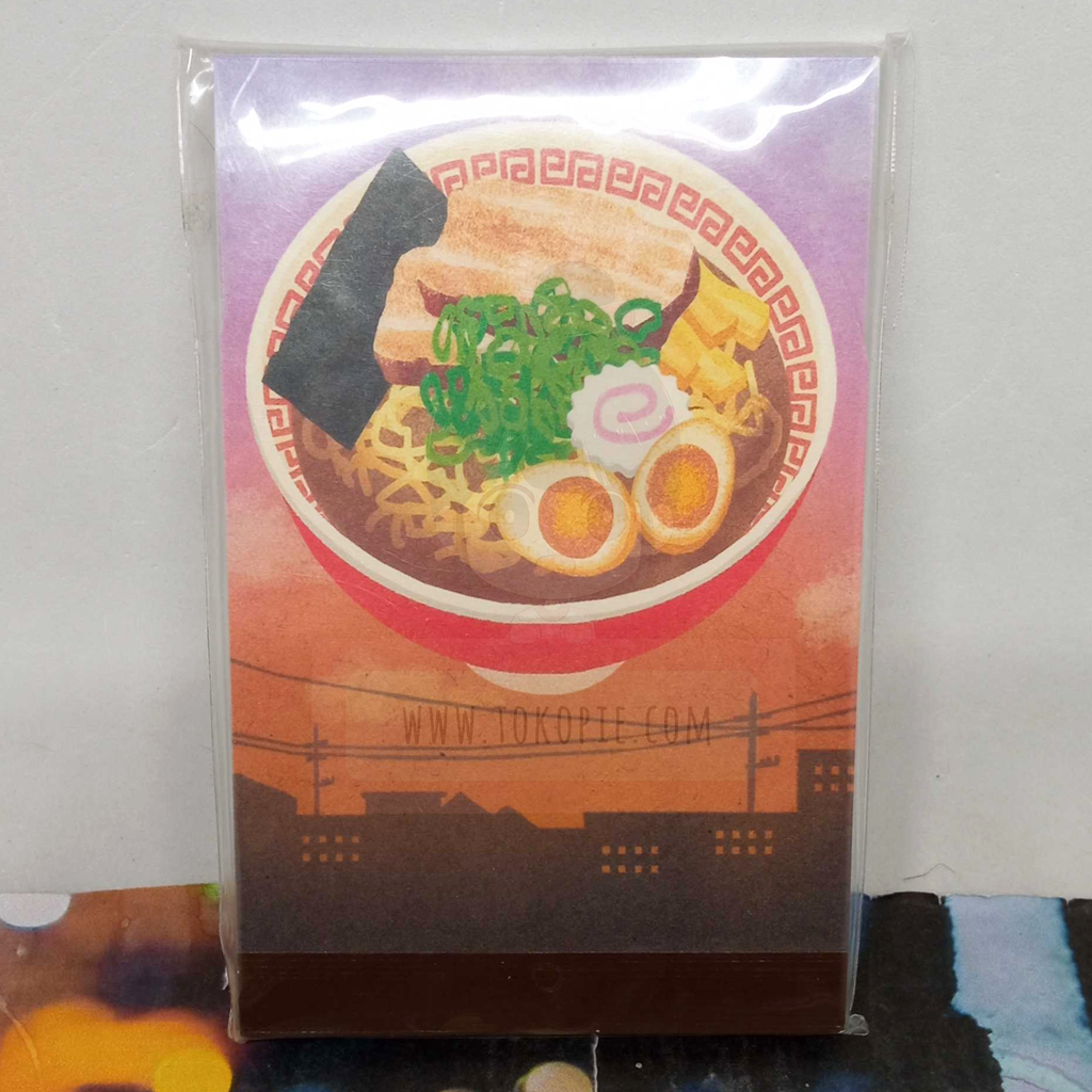 Die-Cut Memo Cityscape And Ramen