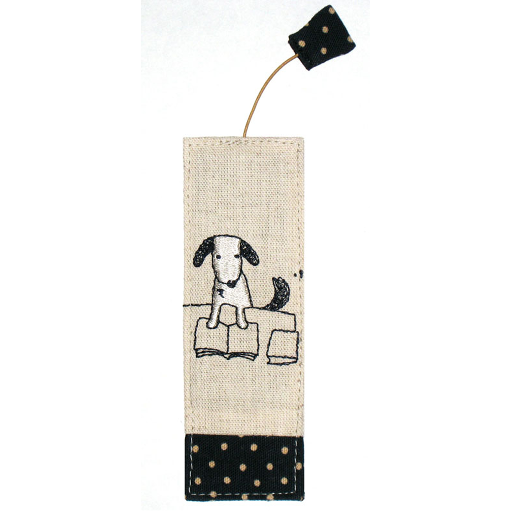 Don Hirano Cloth Bookmark Reading Dog