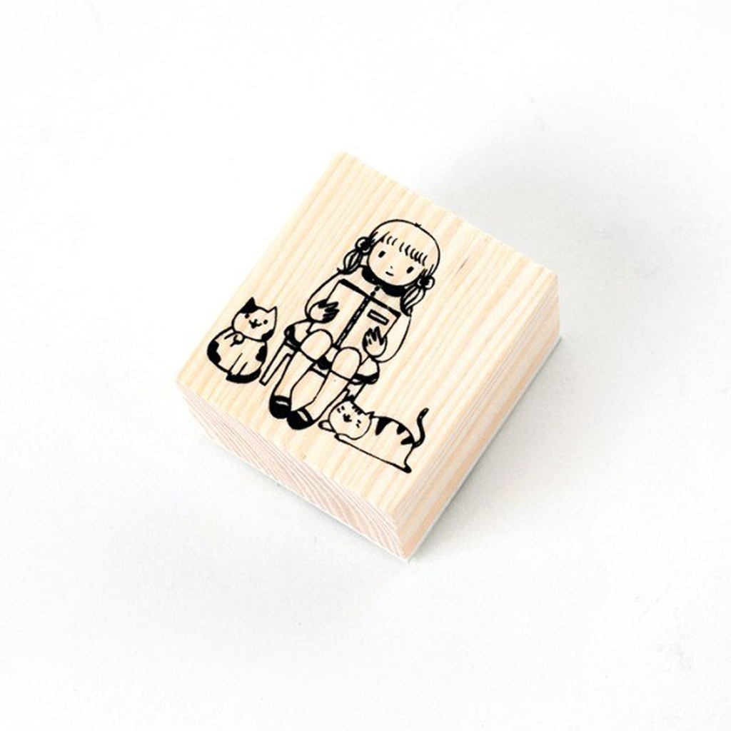 Candy Poetry Daily Life Wooden Stamp
