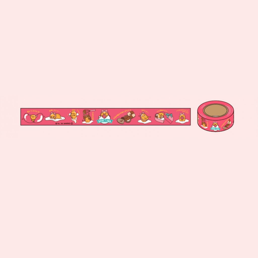 Tokyu Hands X Gudetama Masking Tape Red