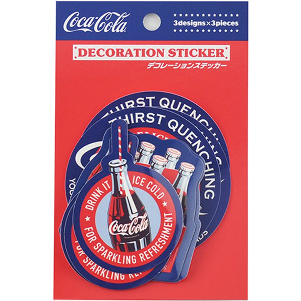 Sakamoto Coca-Cola Decoration Sticker Red