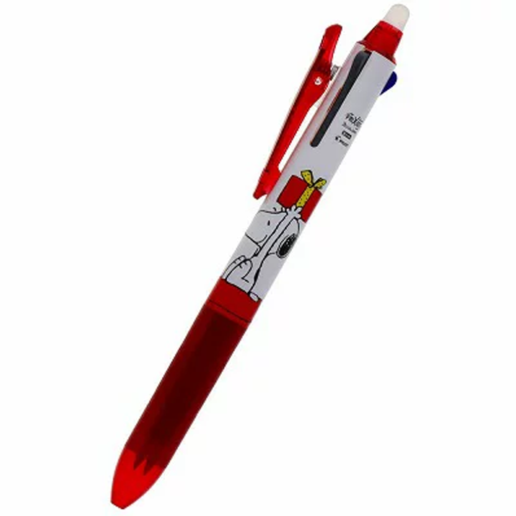 Peanuts Snoopy Frixion Ball 3 Slim Red