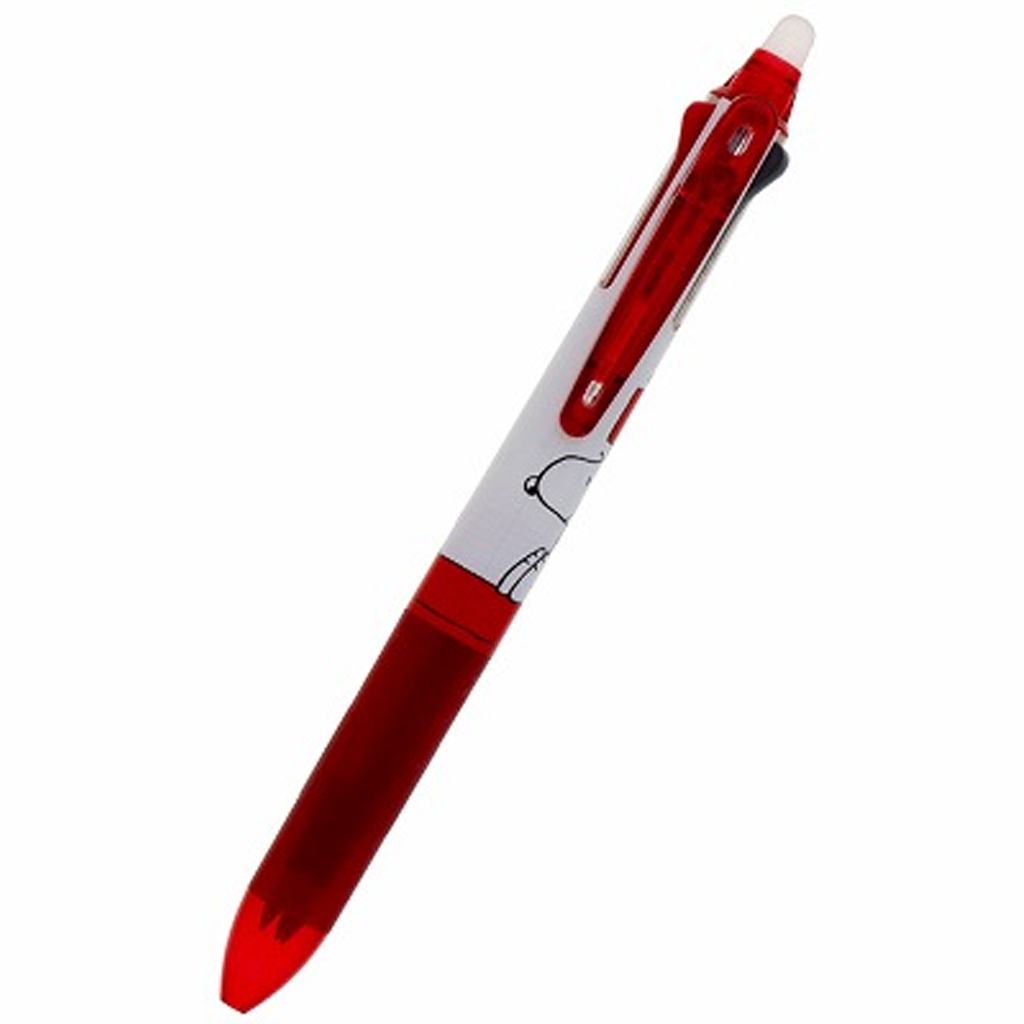 Peanuts Snoopy Frixion Ball 3 Slim Red