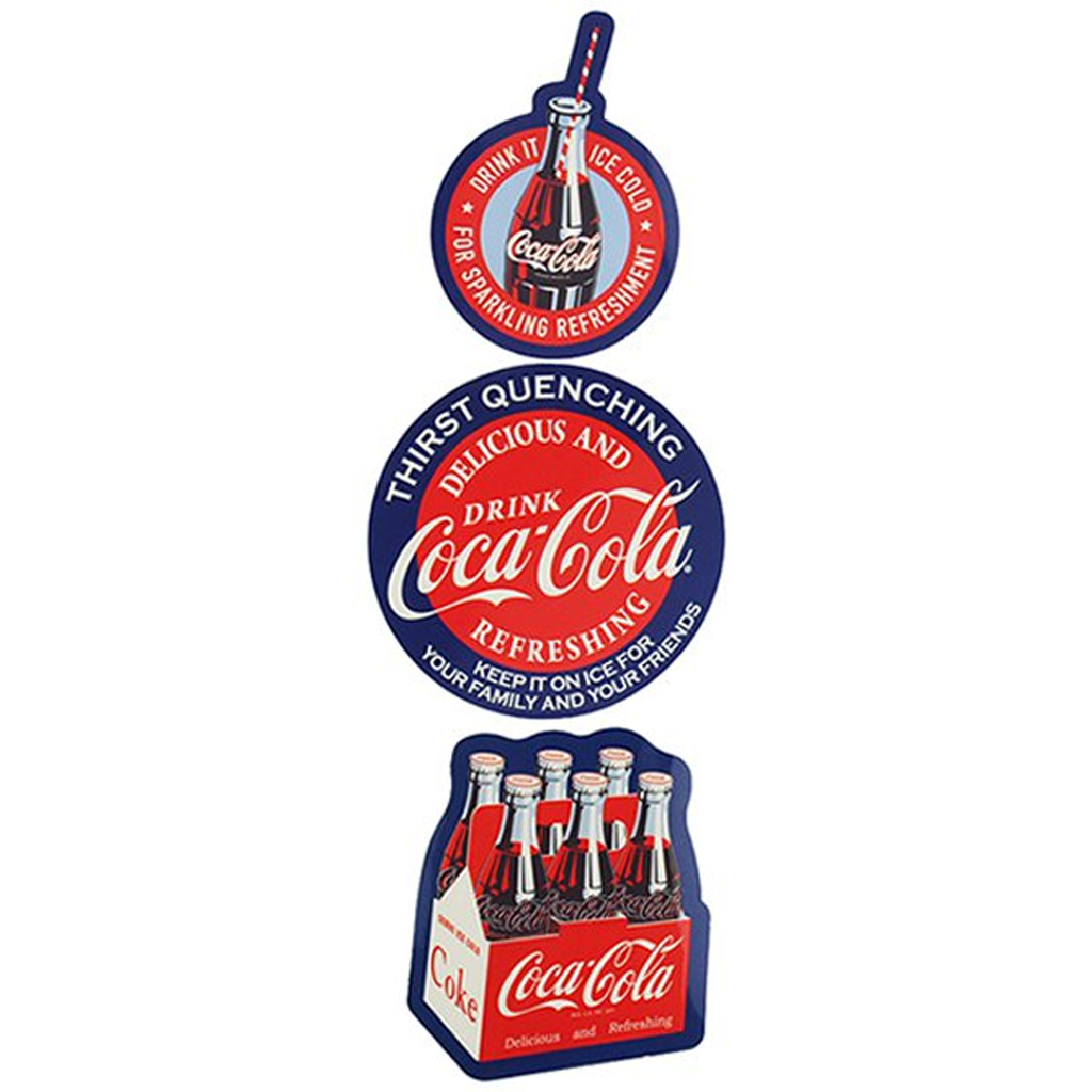 Sakamoto Coca-Cola Decoration Sticker Red