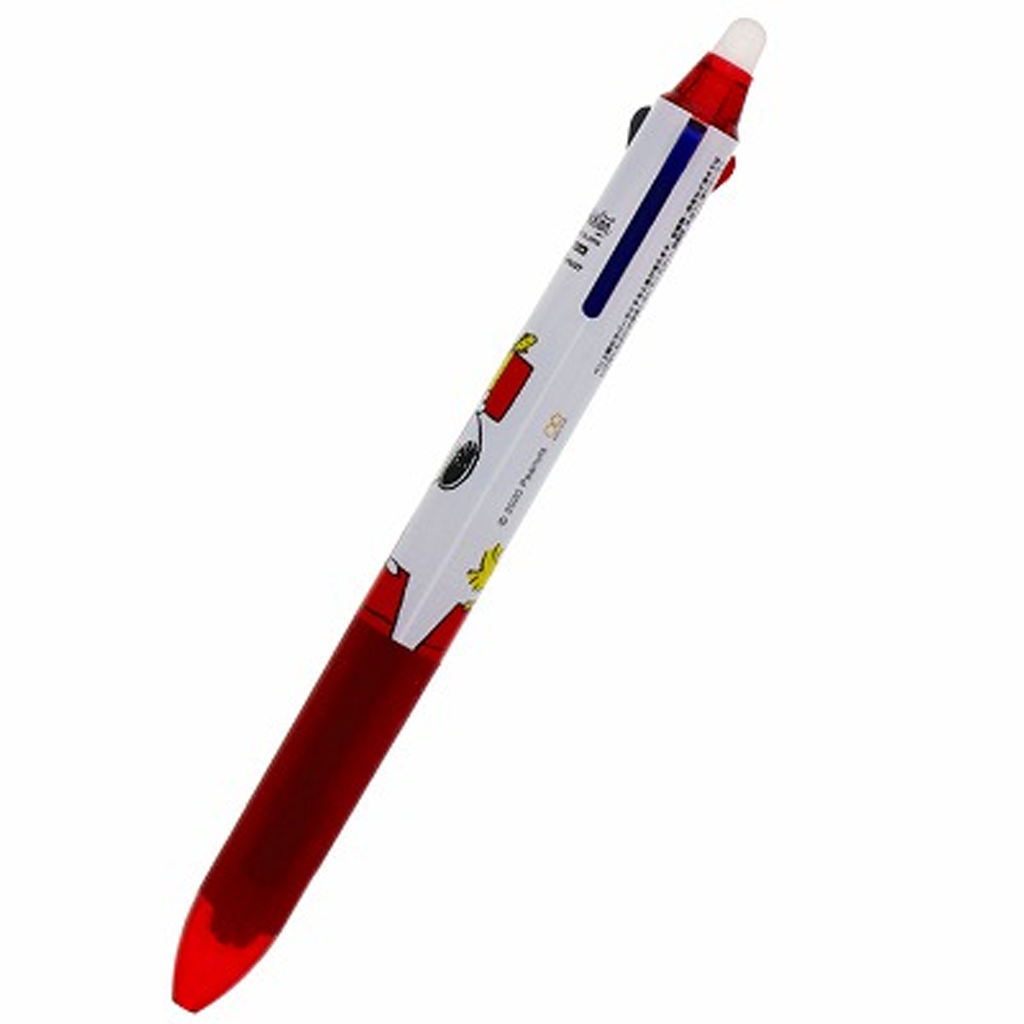 Peanuts Snoopy Frixion Ball 3 Slim Red