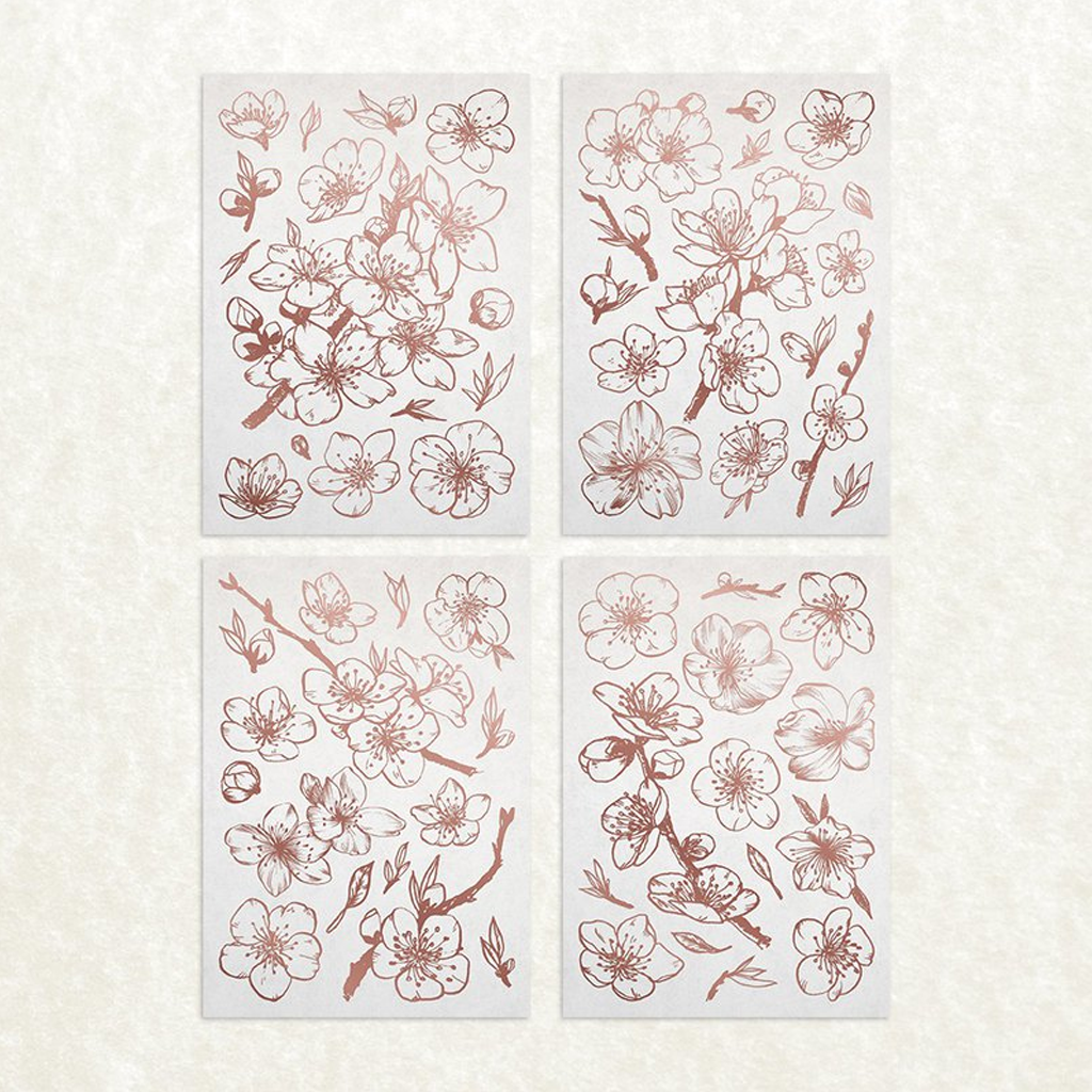 Loidesign Rose Gold Washi Sticker - Red Pink Fragrance